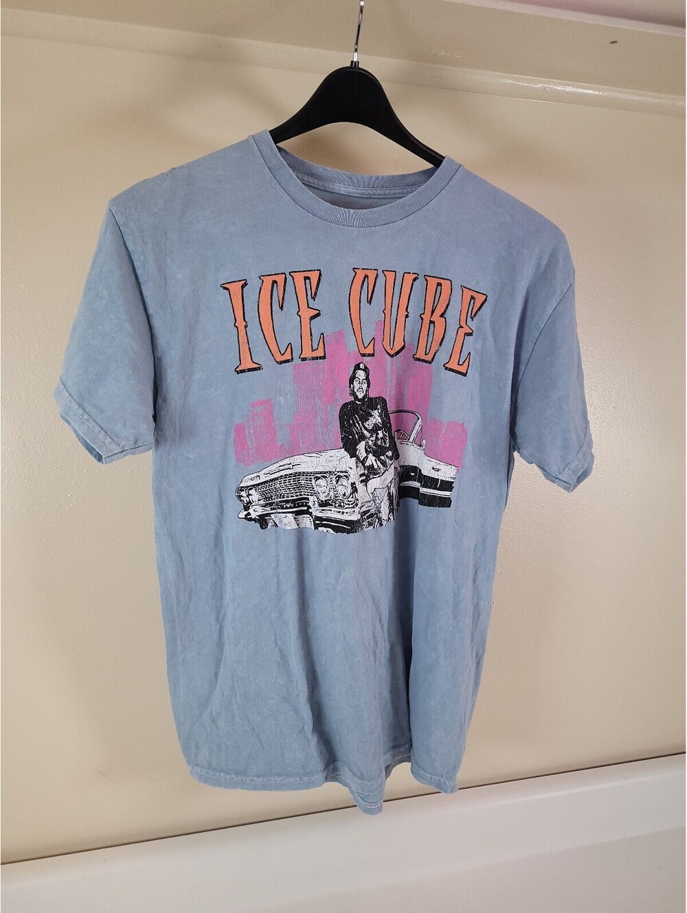 ice cube t shirt mens large blue graphic hip hop shirt